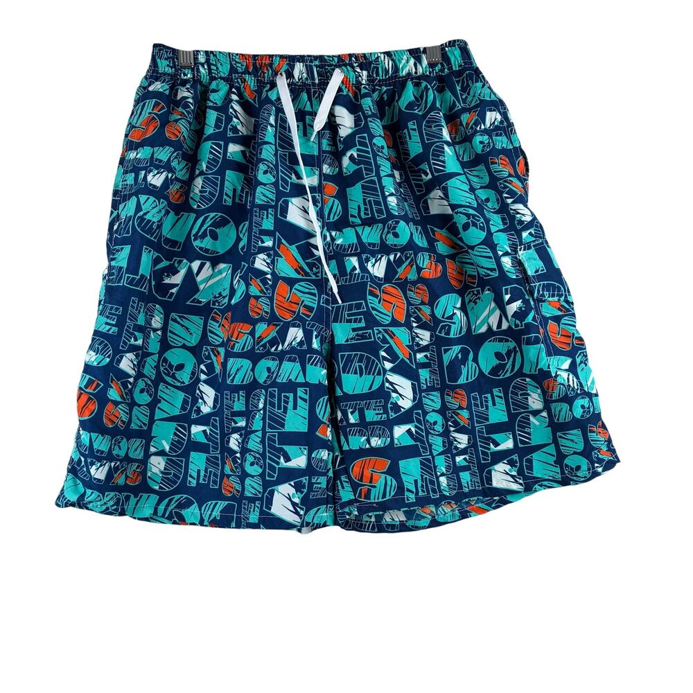 Hollister Swimsuit Board Shorts Mens Large Skate Board Print Vibrant Surf Pool - Picture 1 of 9